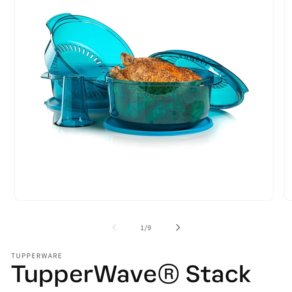 Tupperware TupperWave Stack Blue Set